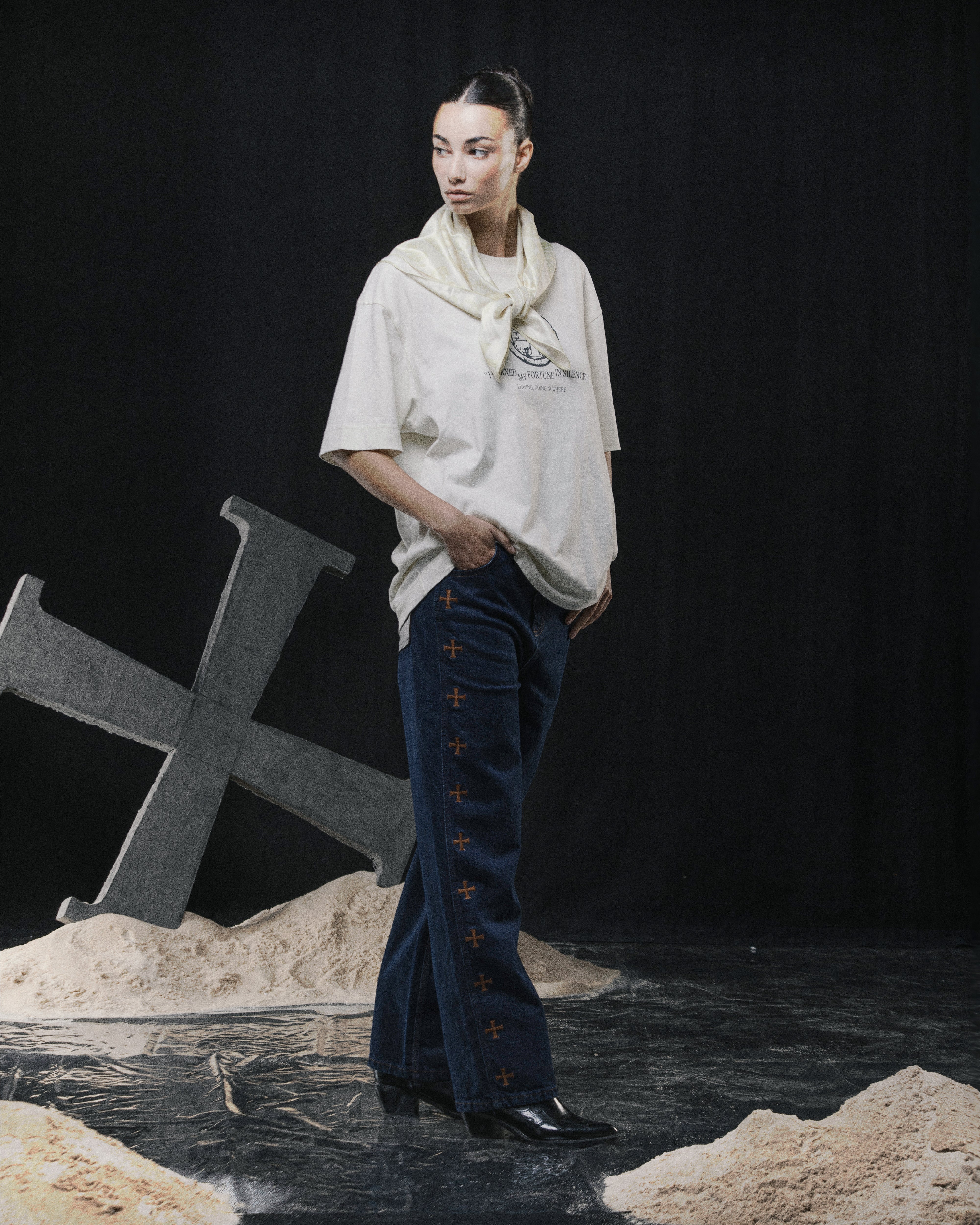 Raw Fade Cross Denim