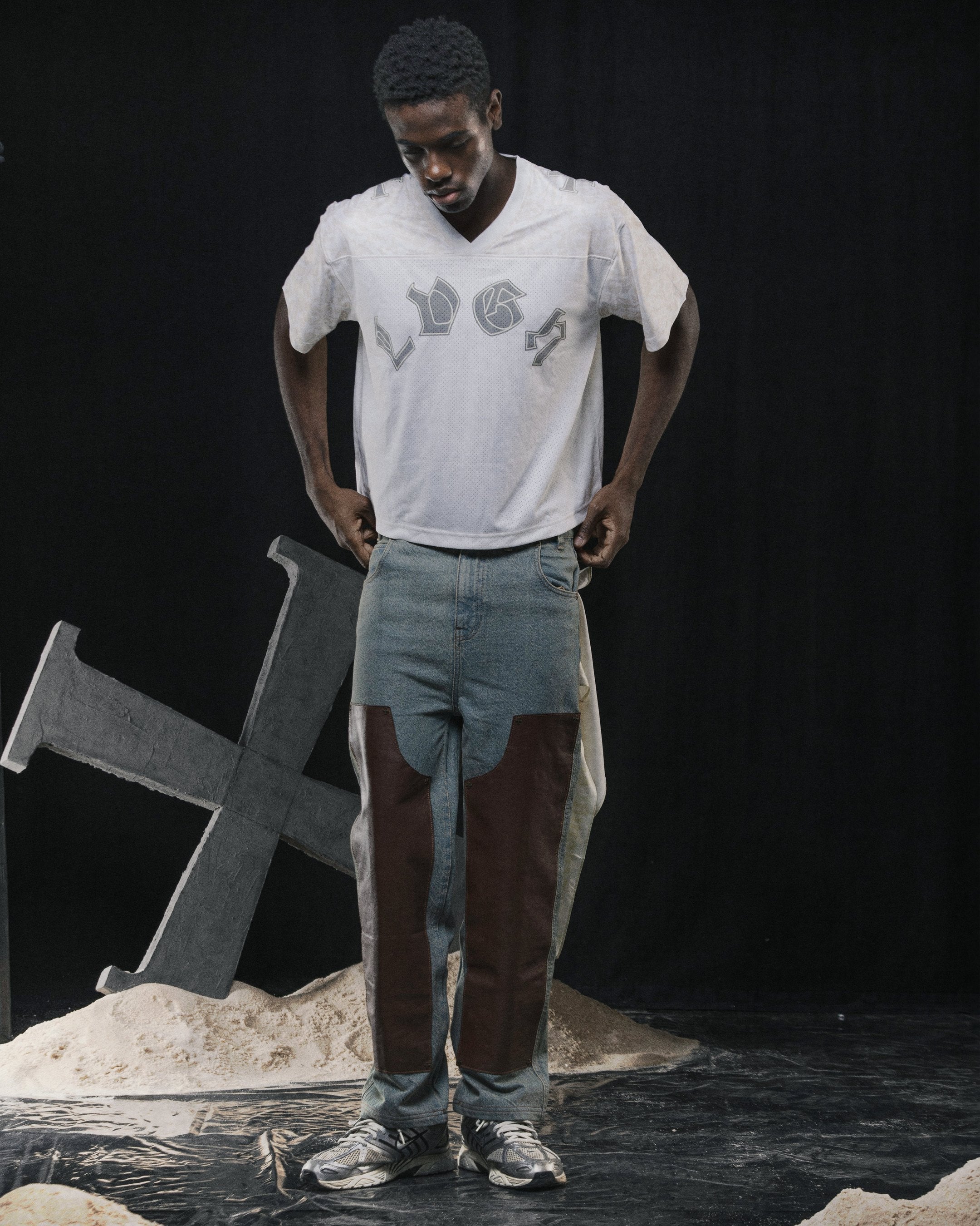 Double Knee Washed Jeans