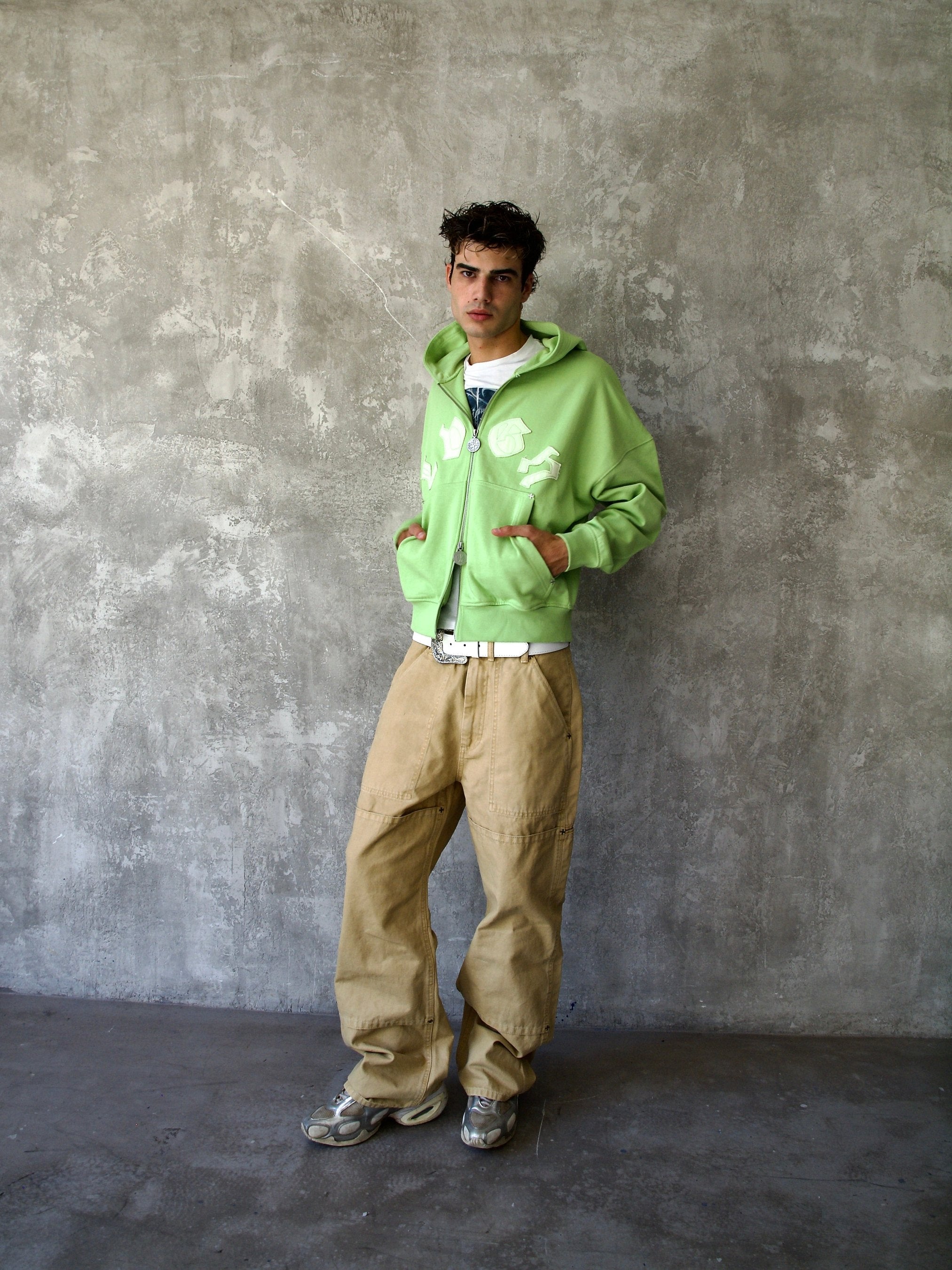 Lime Zip Up