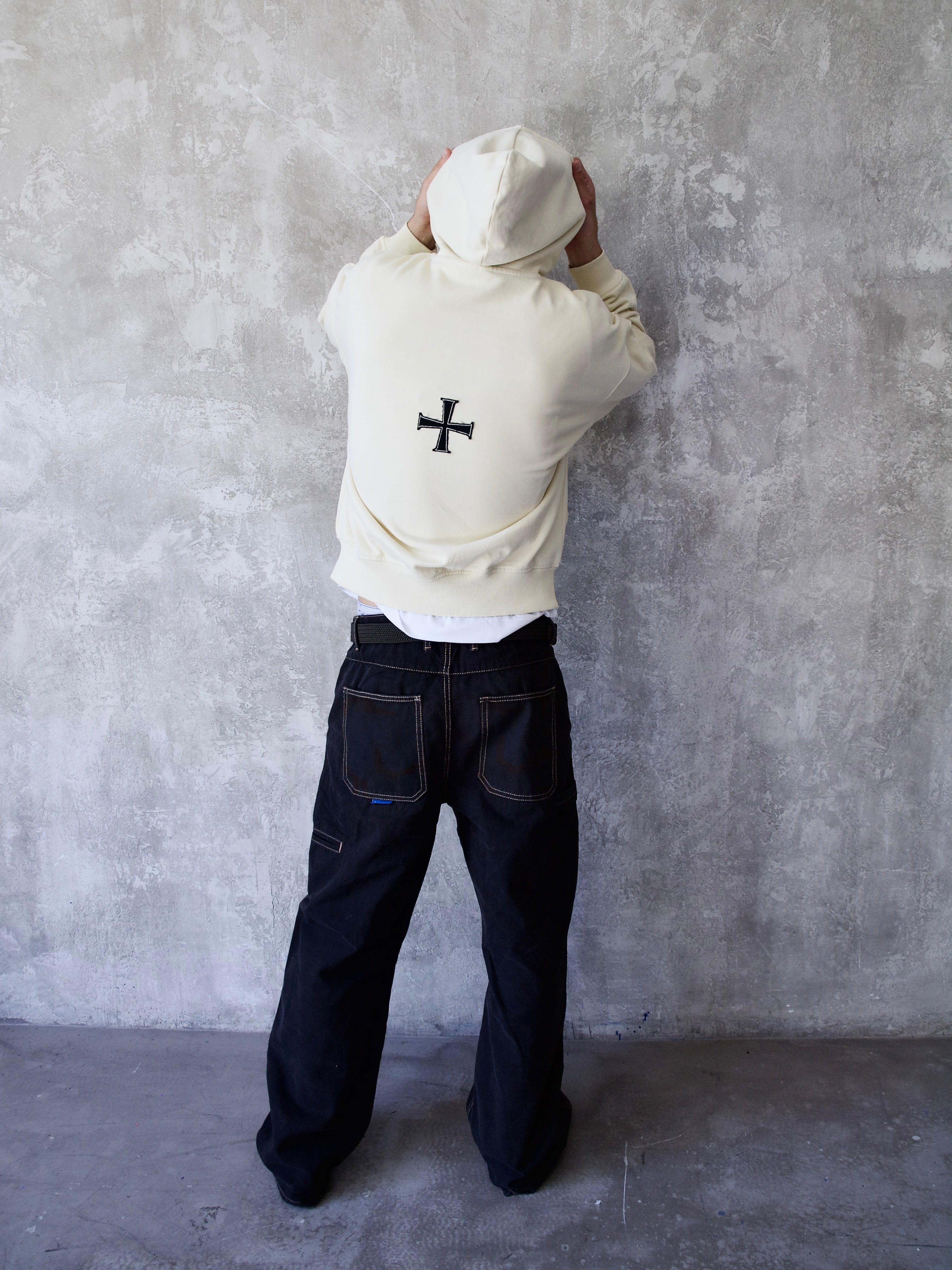 Cream Zip Up