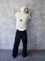 Cream Zip Up
