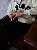 Cream Zip Up