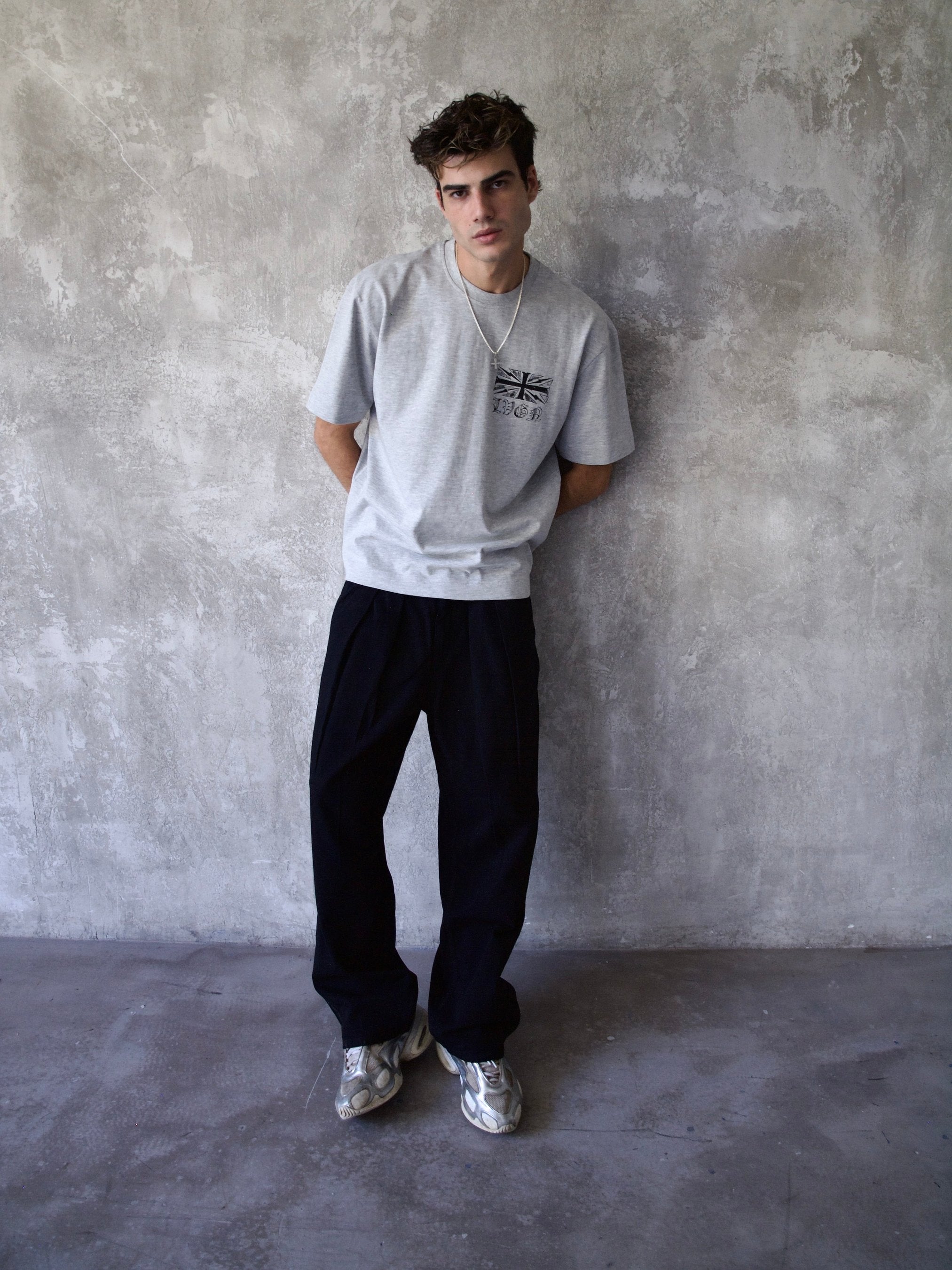 No Flags Grey Tee