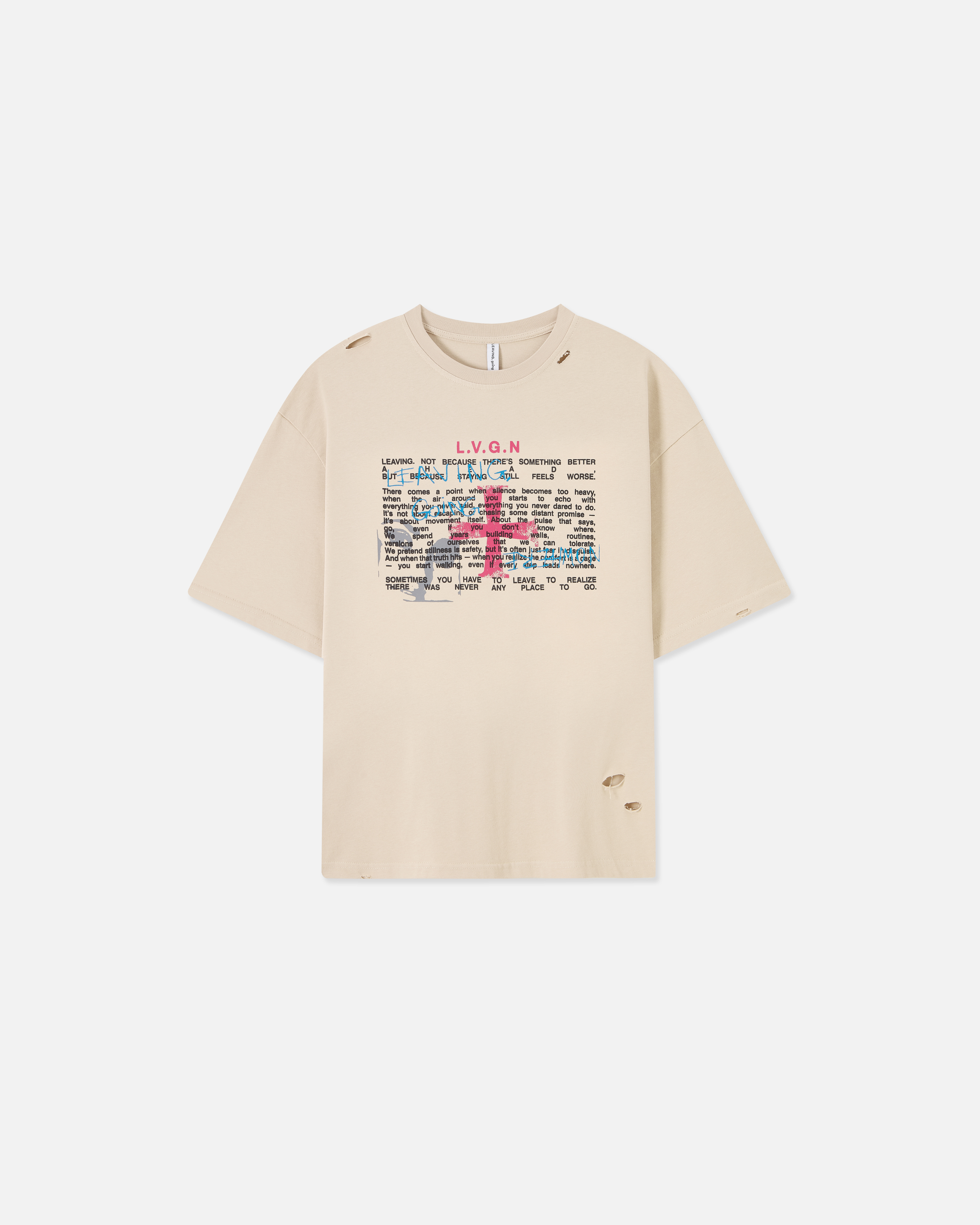 SCRIPTURE TEE BEIGE