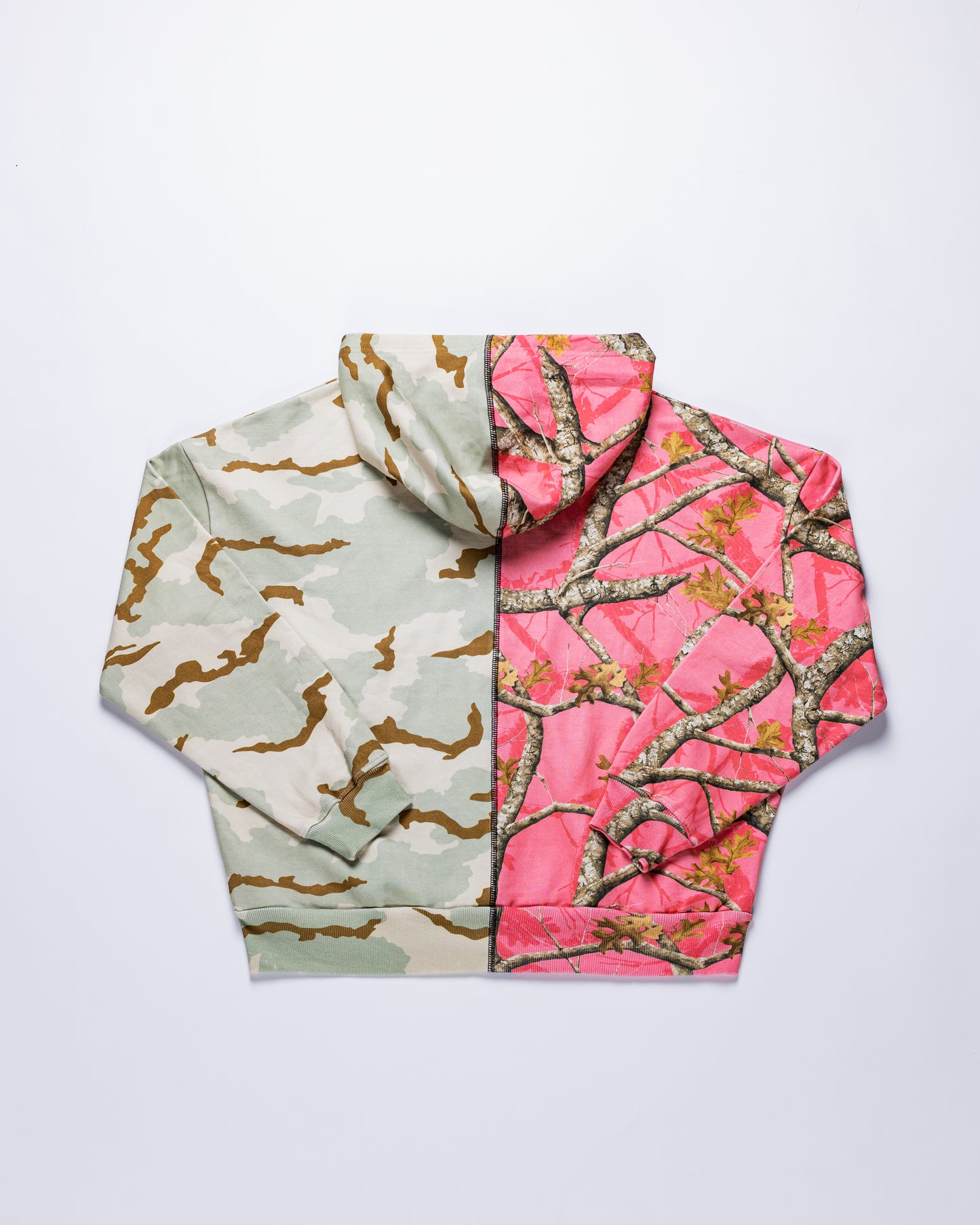 Patch Camo Split Hoodie