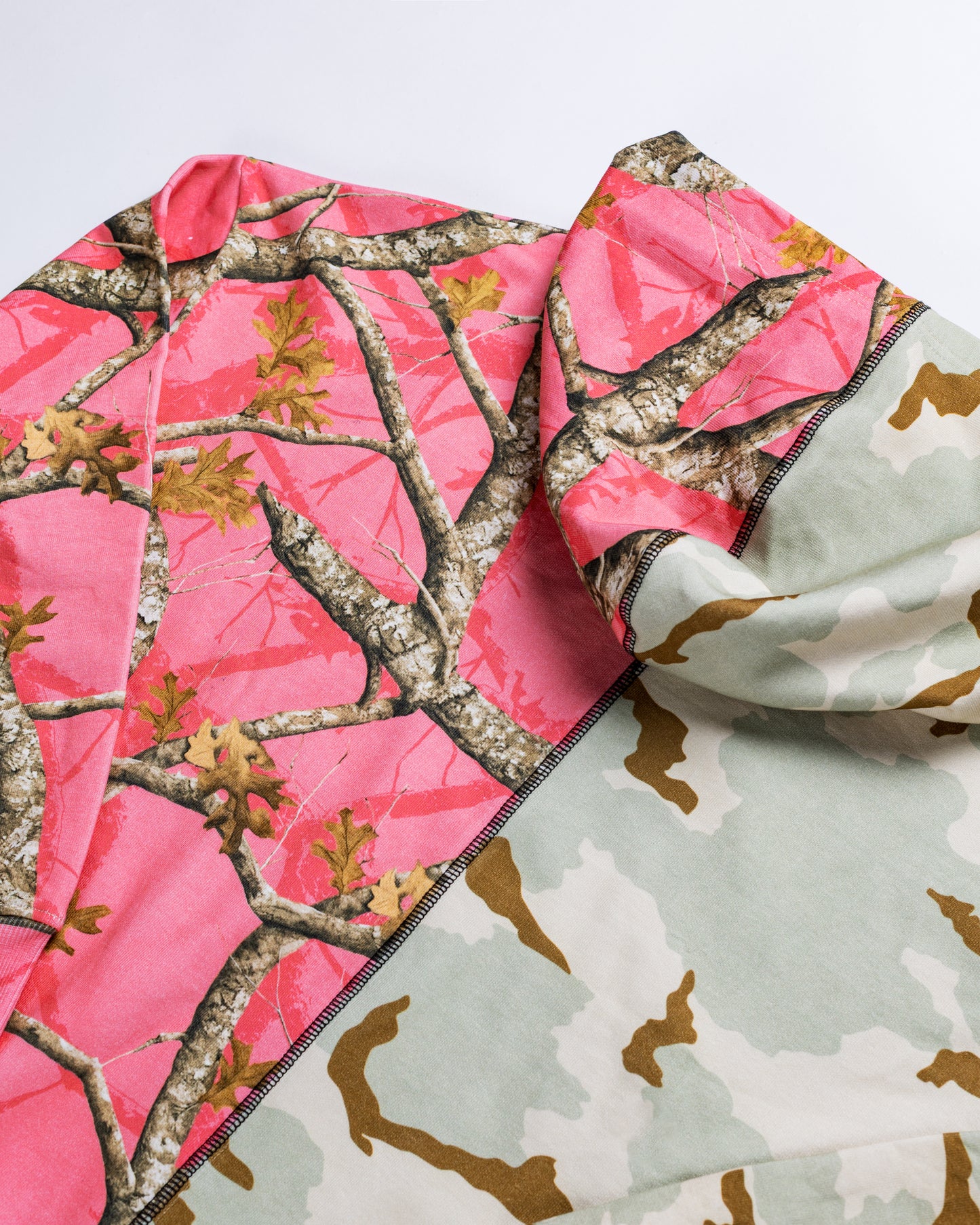 Patch Camo Split Hoodie