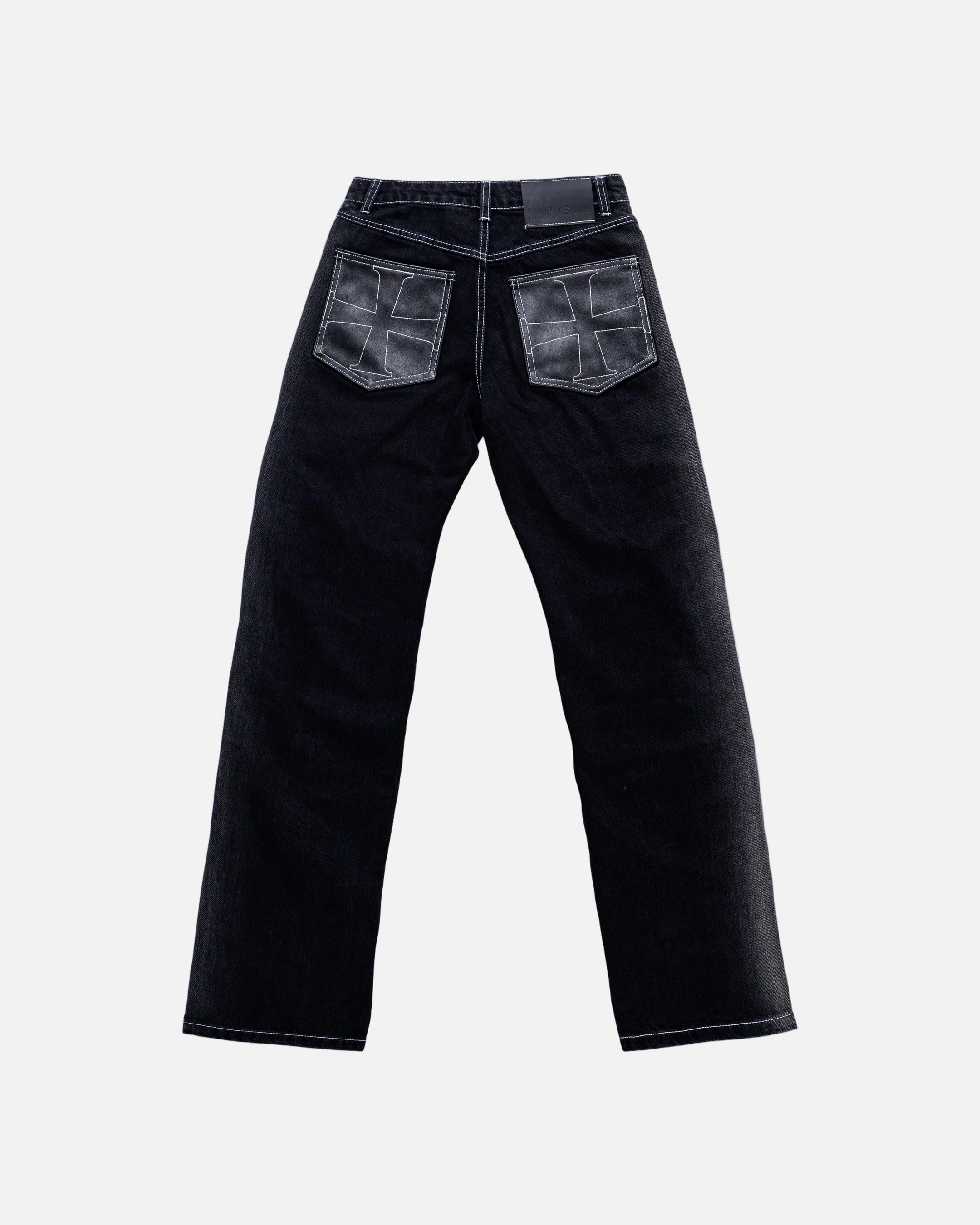 Black Fade Cross Denim