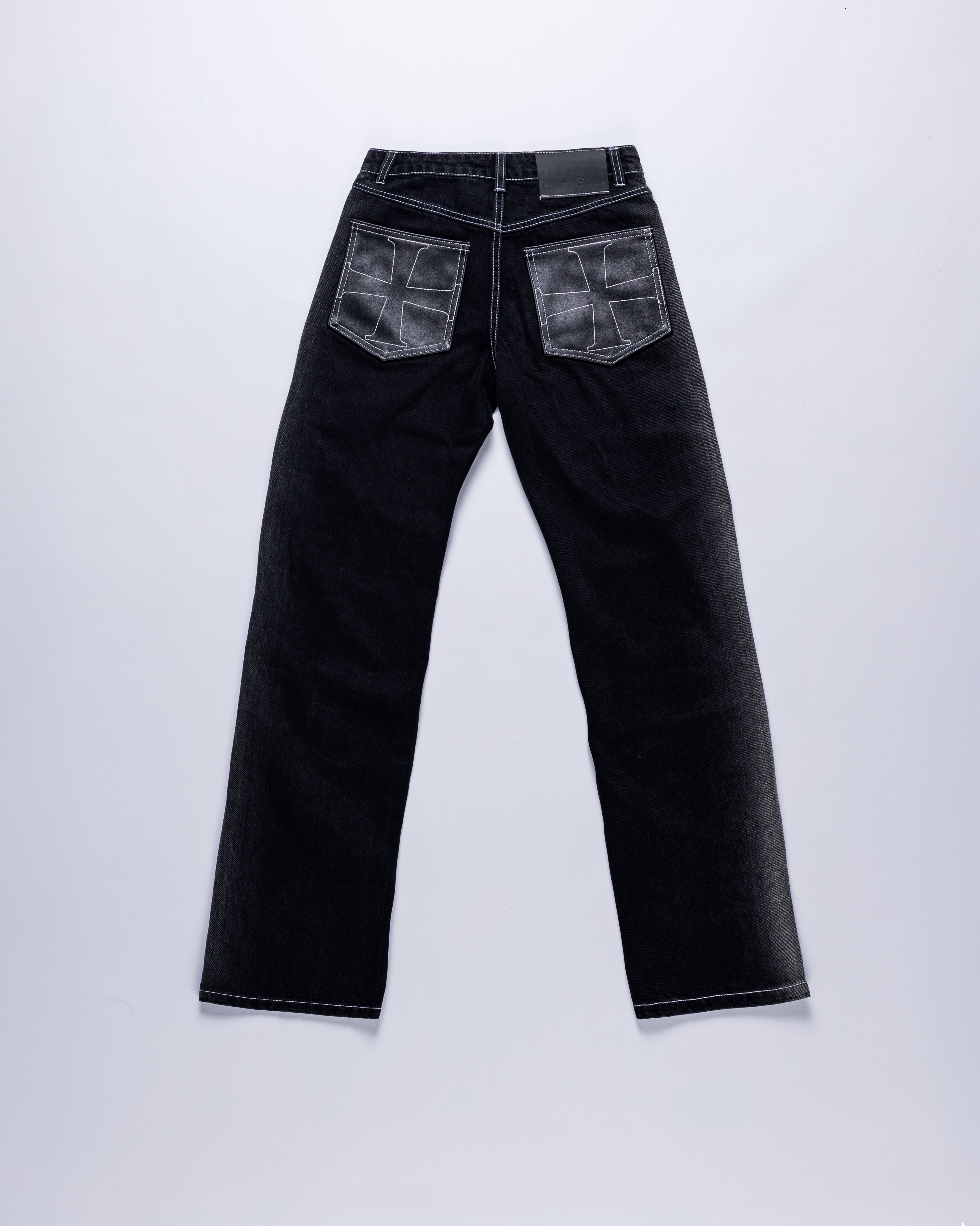 Black Fade Cross Denim