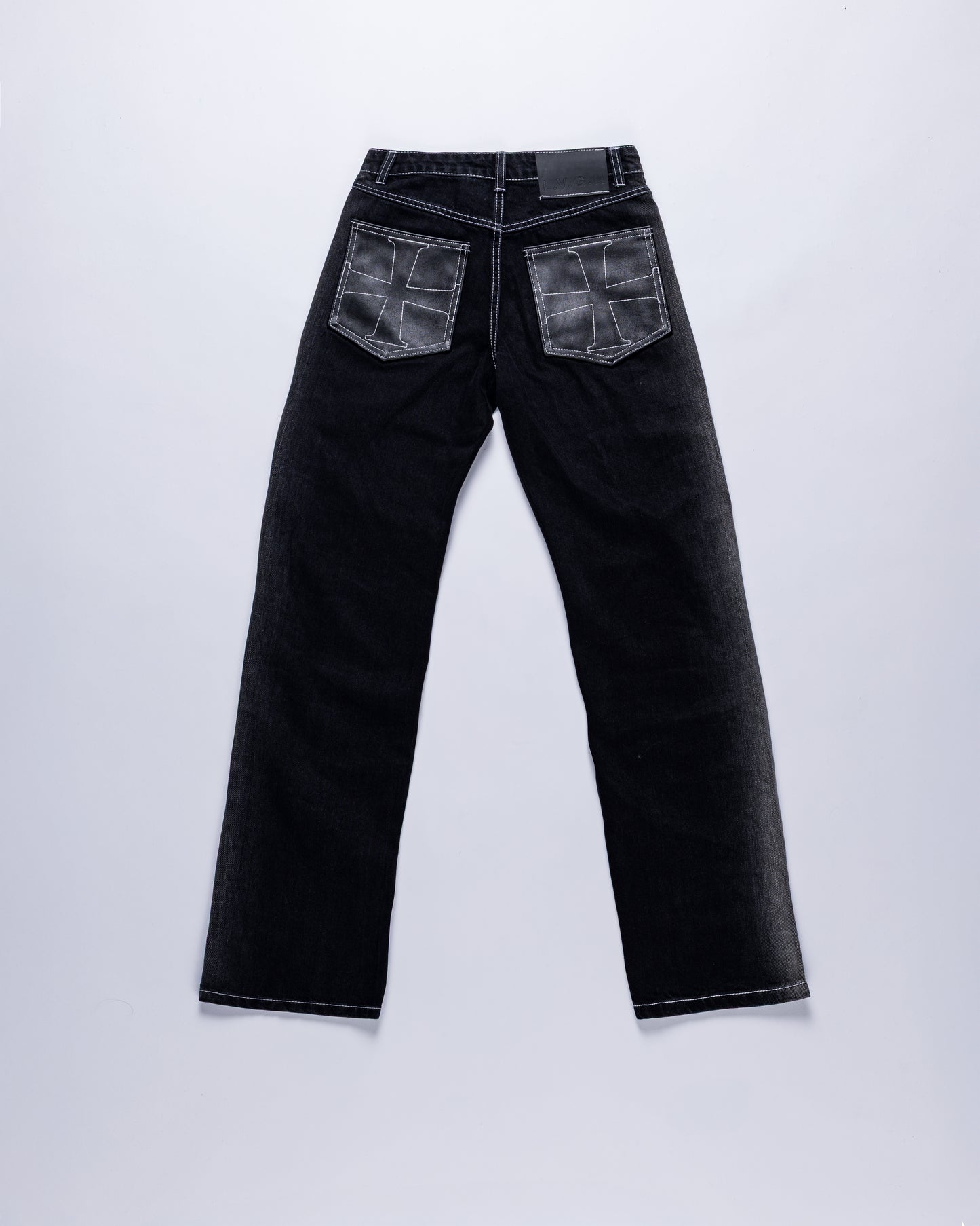 Black Fade Cross Denim