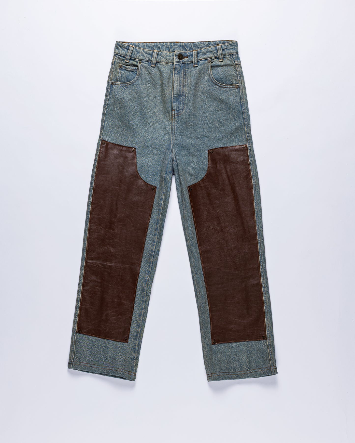 Double Knee Washed Jeans