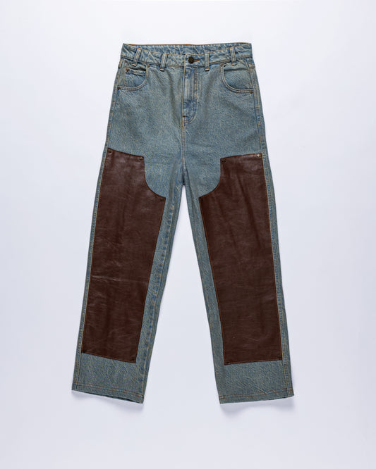 Double Knee Washed Jeans