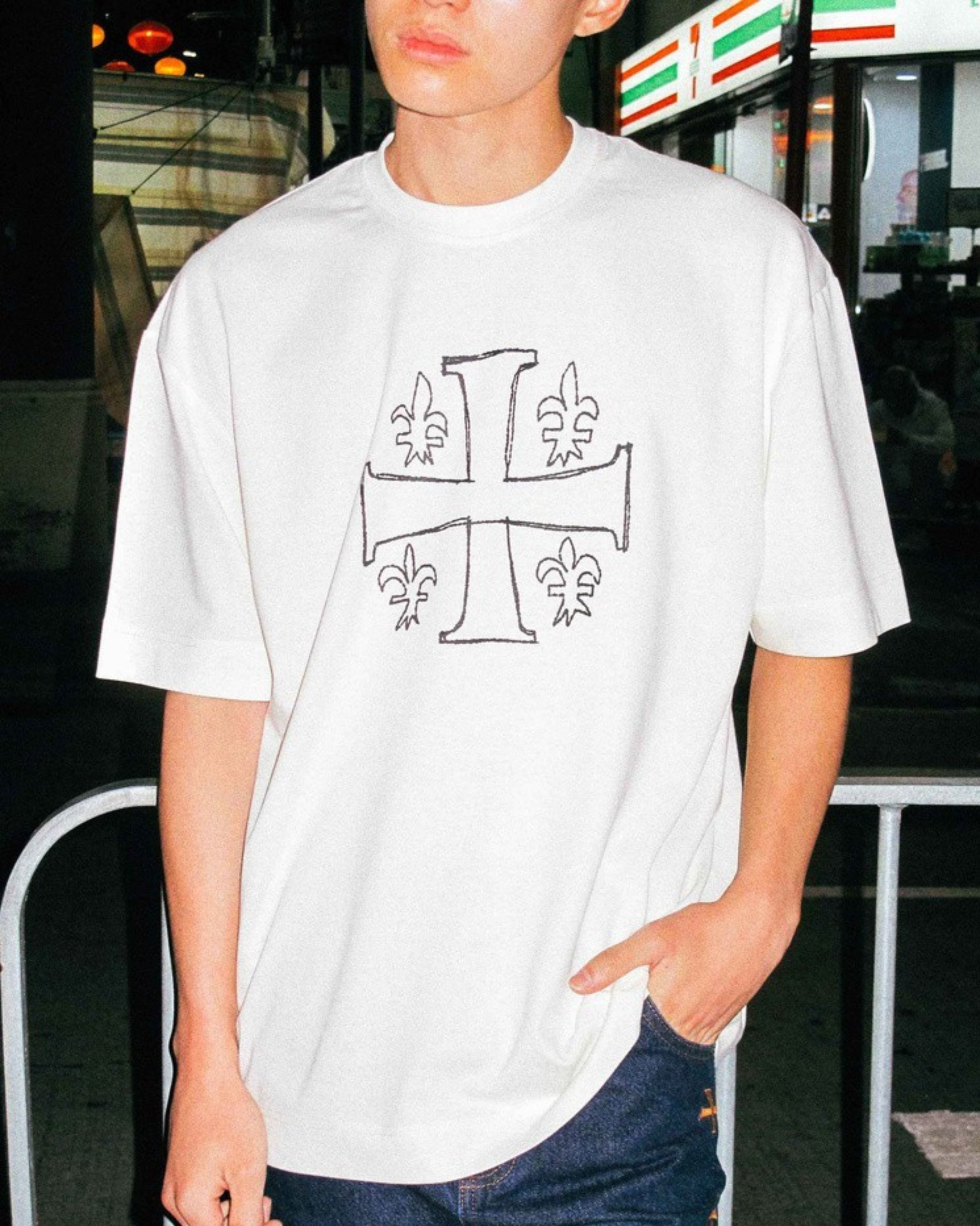 Beige Sketch Tee