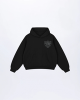 Black Heraldic Hoodie
