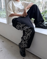 Black Heraldic Sweatpant