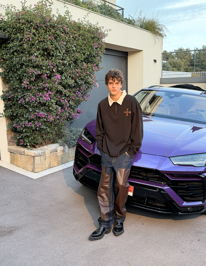 Double Knee Raw Jeans