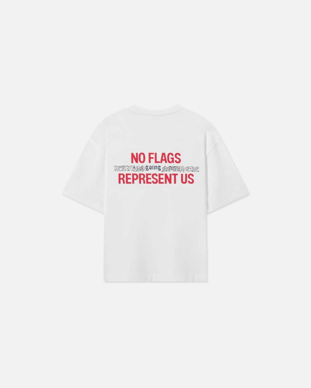 No Flags White Tee