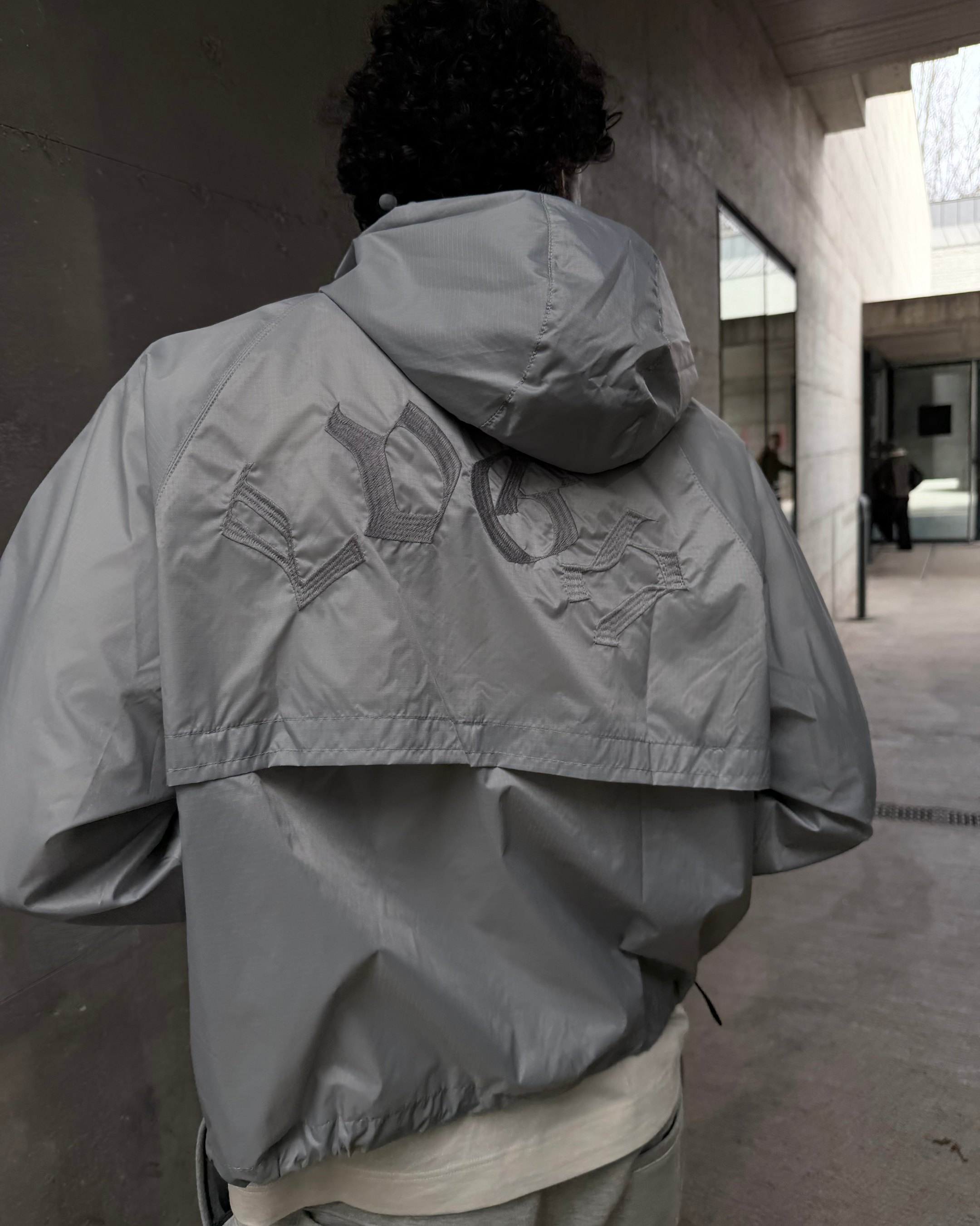 Grey Armour Windbreaker
