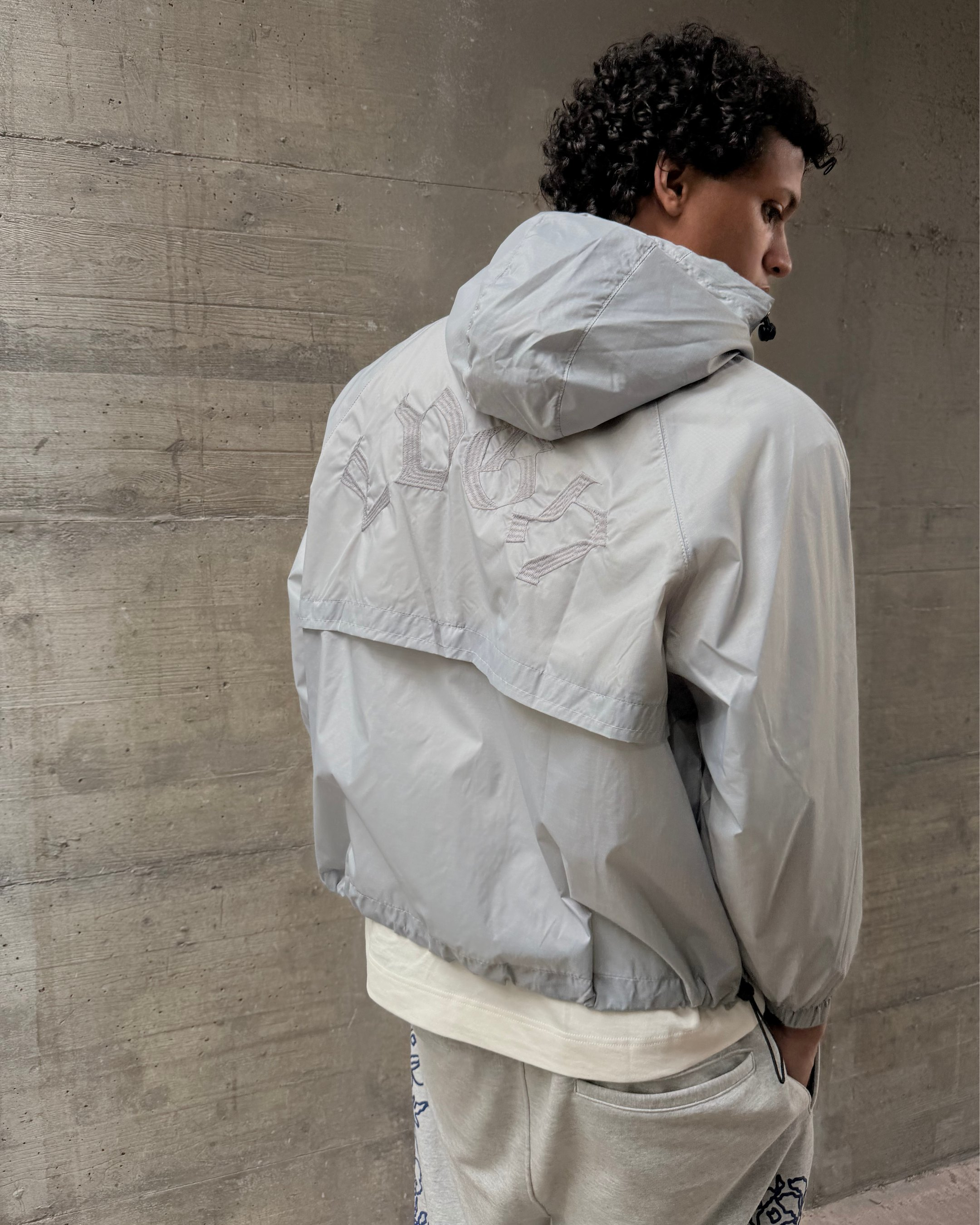 Grey Armour Windbreaker