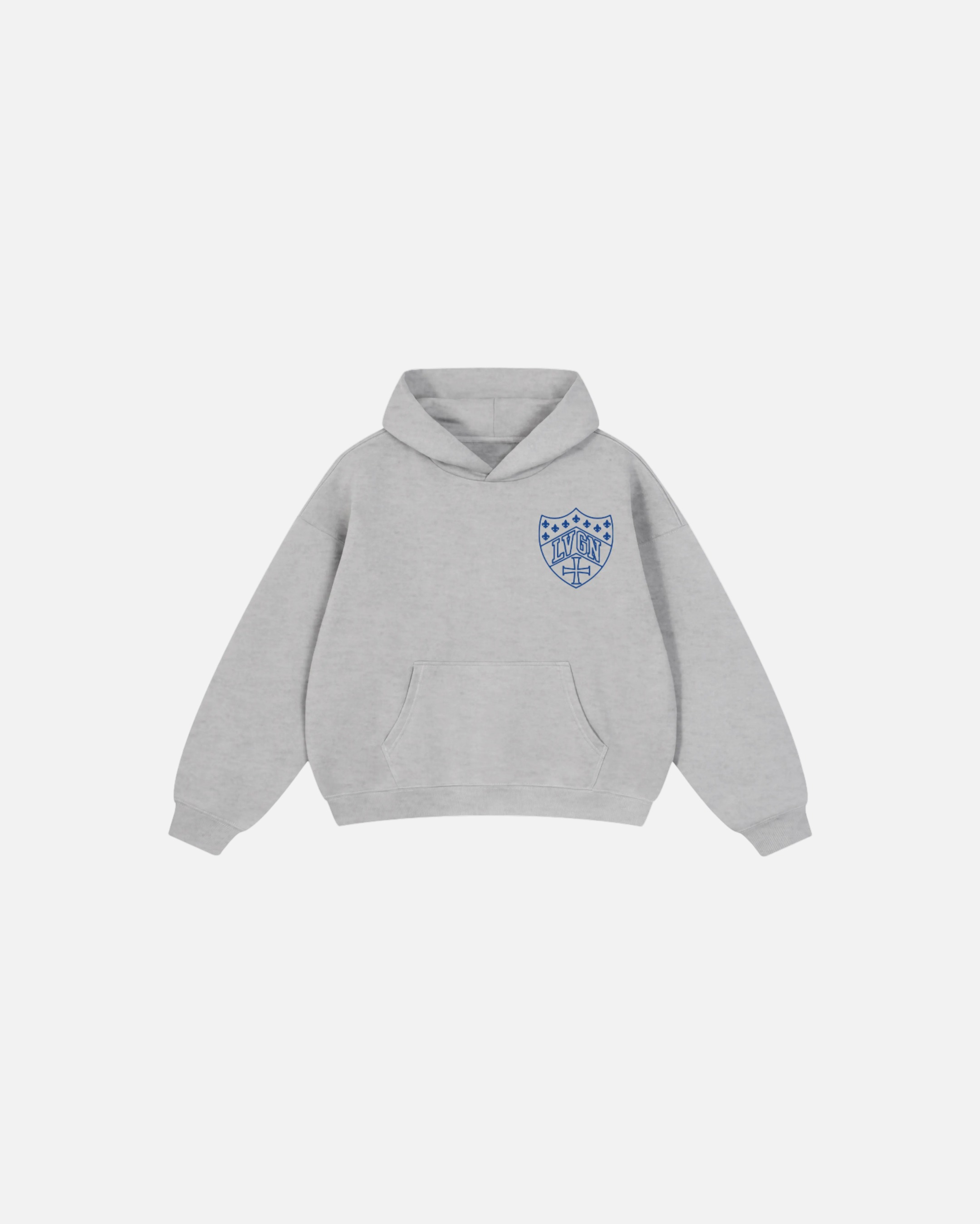 Grey Heraldic Hoodie