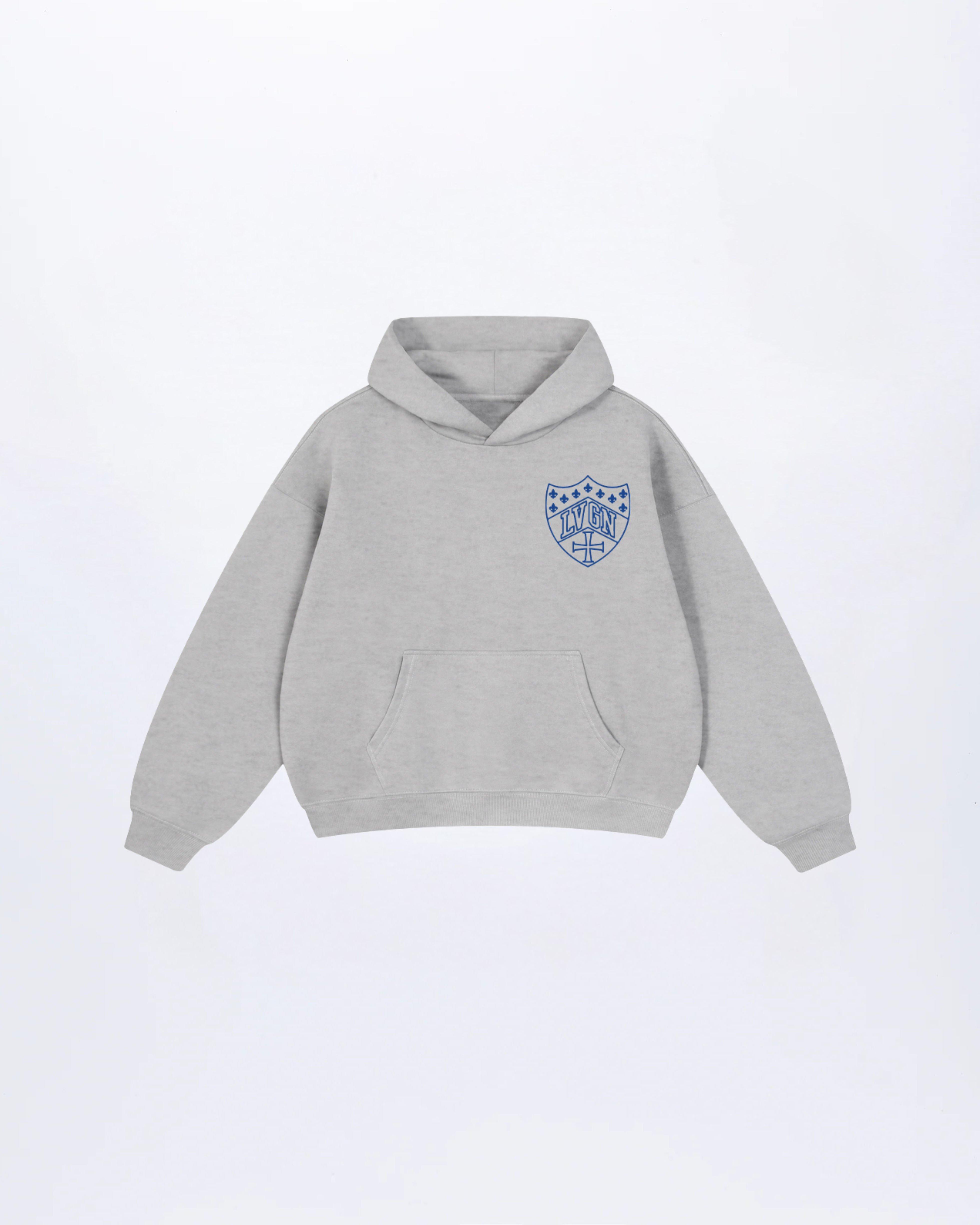 Grey Heraldic Hoodie