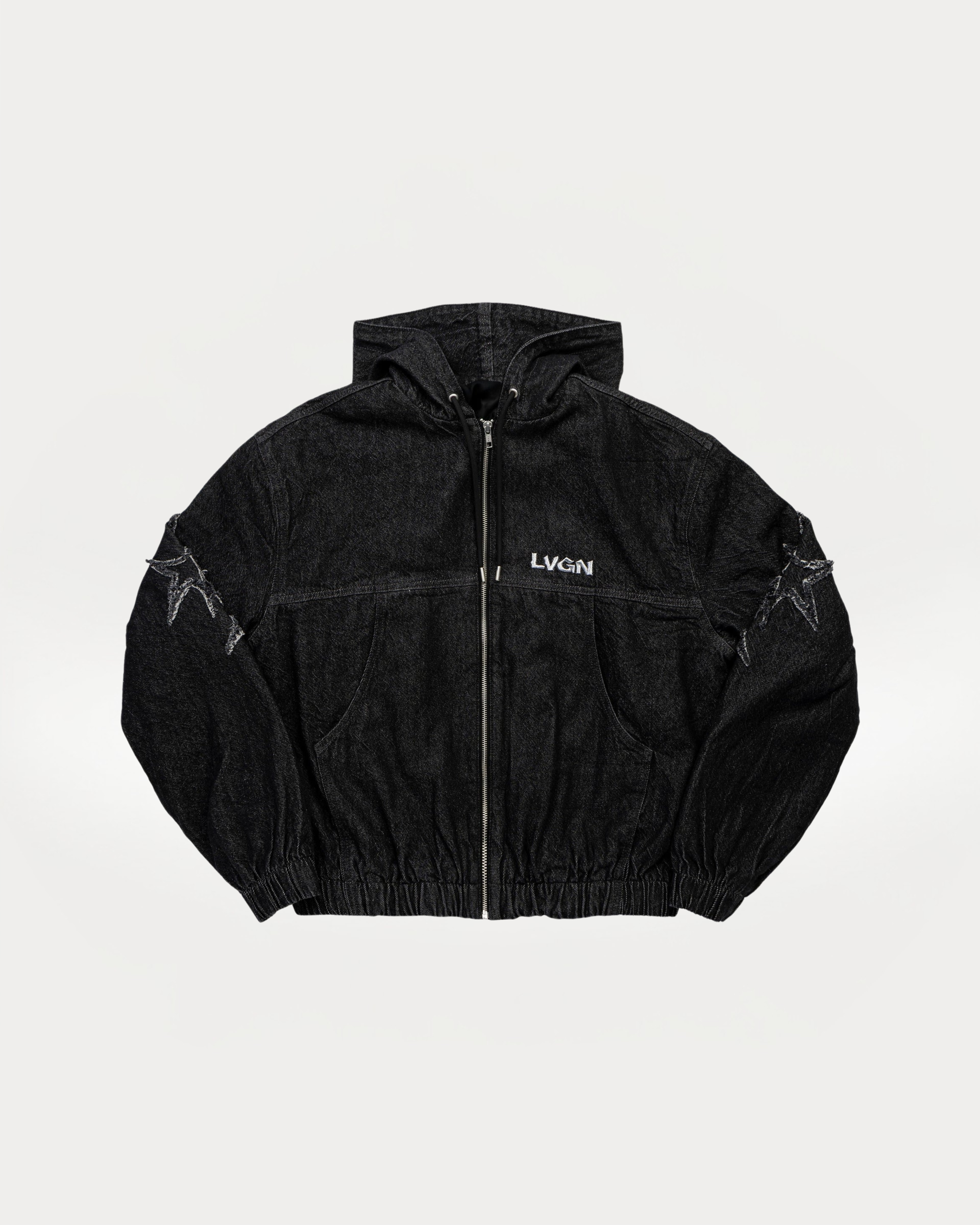 Chaqueta de camionero con estrella gris