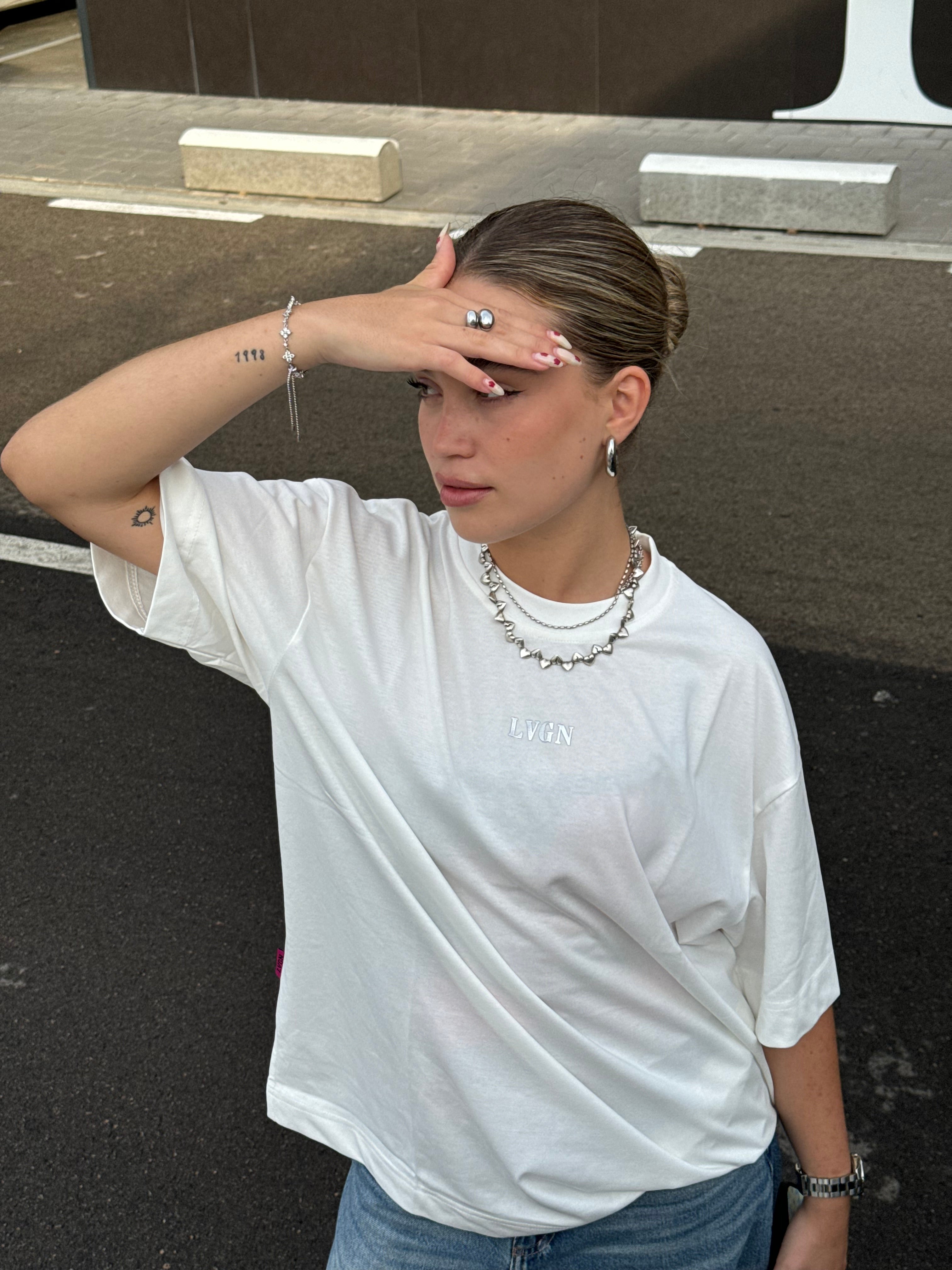 Camiseta de ángel blanco