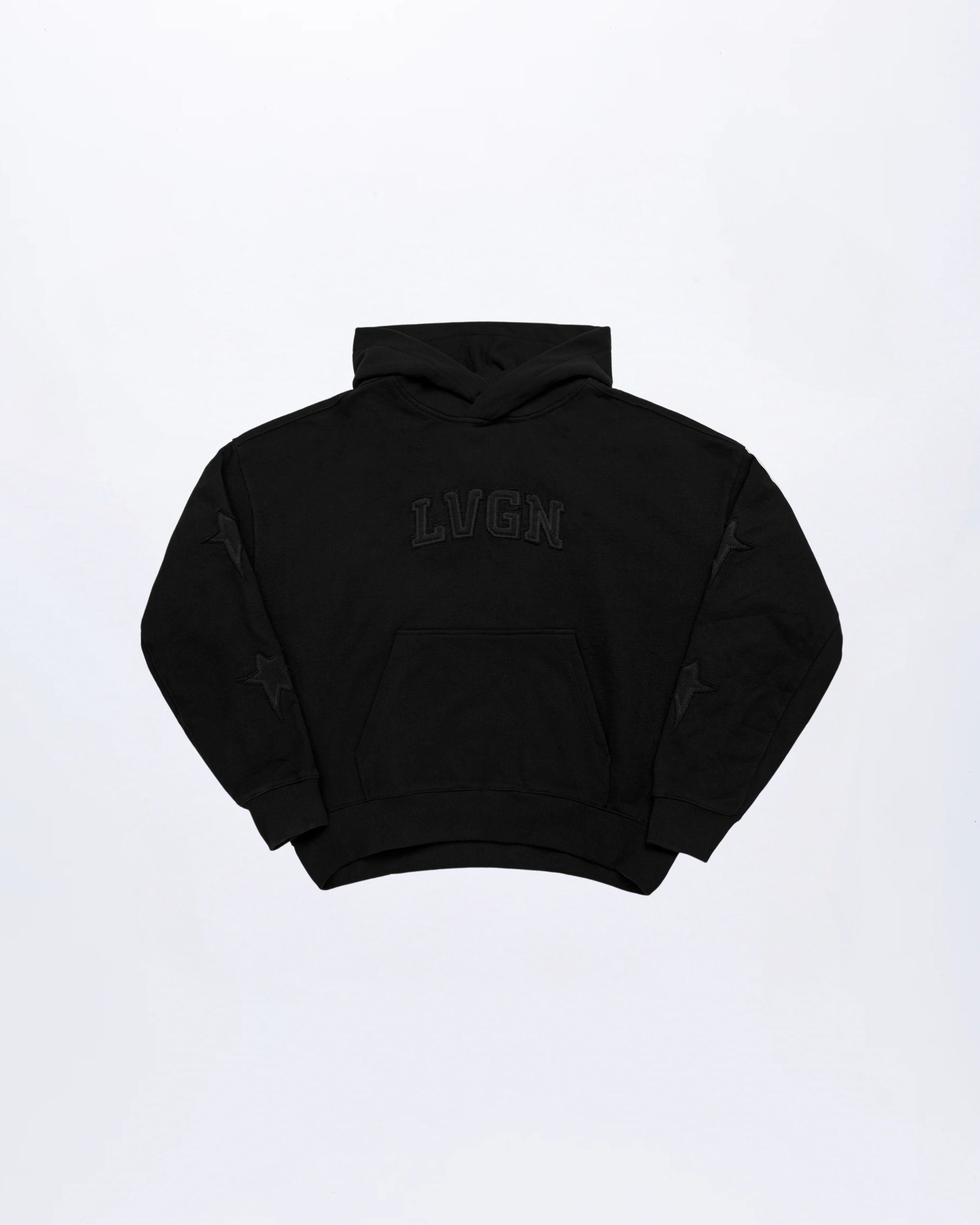 Sudadera con capucha negra azabache