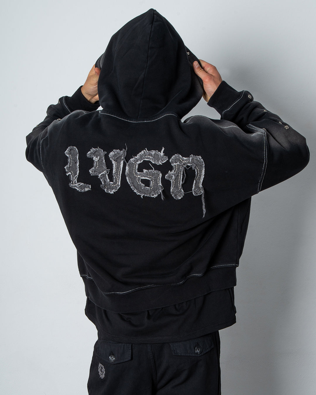 BLACK FADE HOODIE