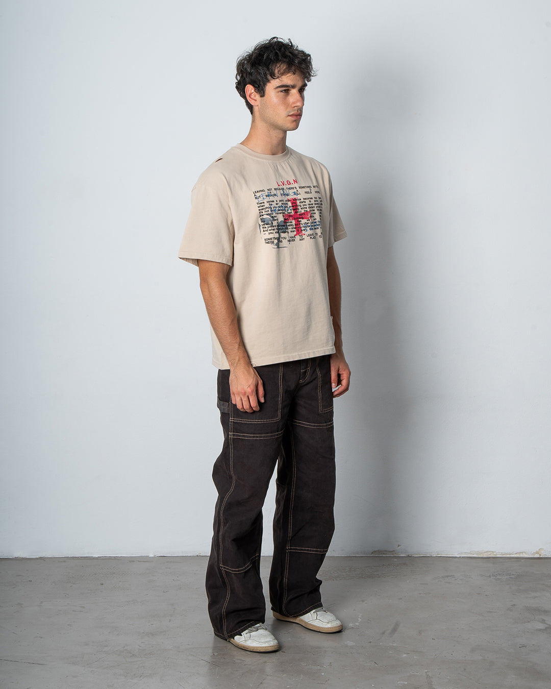 SCRIPTURE TEE BEIGE