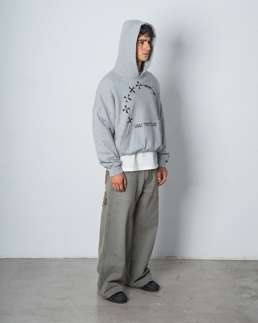 GREY ENDLESS HOODIE