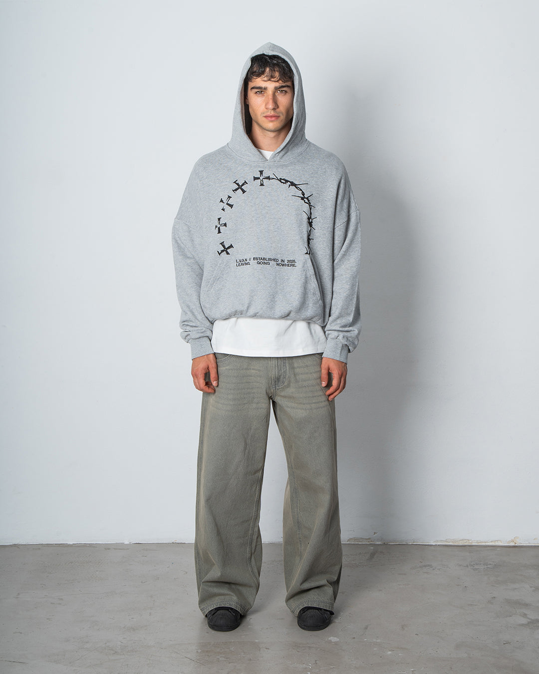 GREY ENDLESS HOODIE