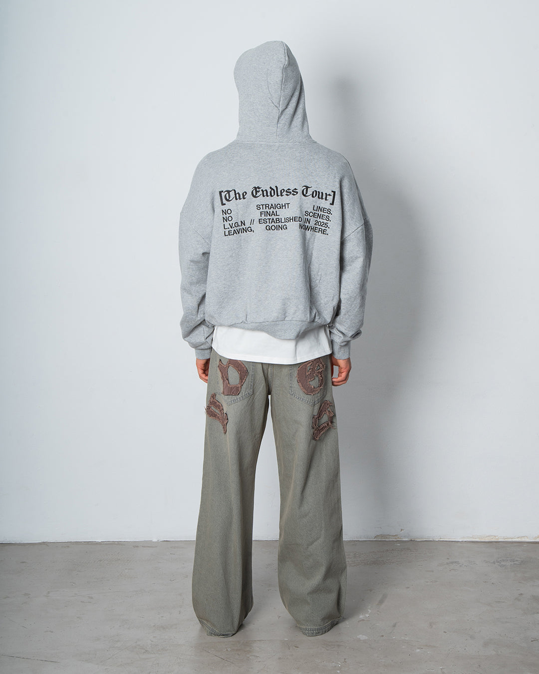 GREY ENDLESS HOODIE