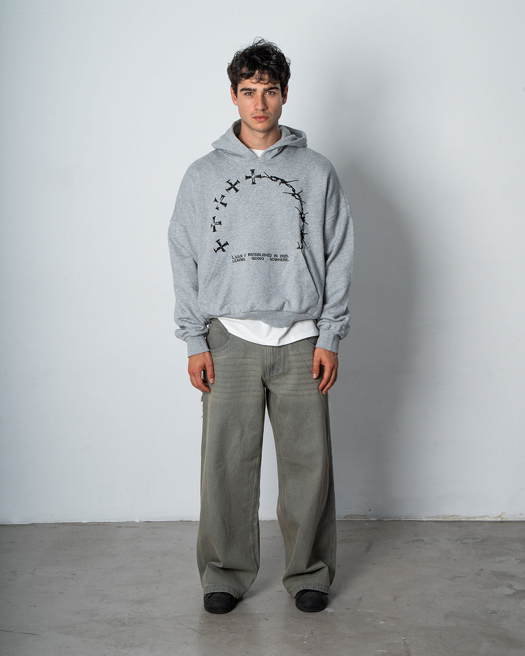GREY ENDLESS HOODIE
