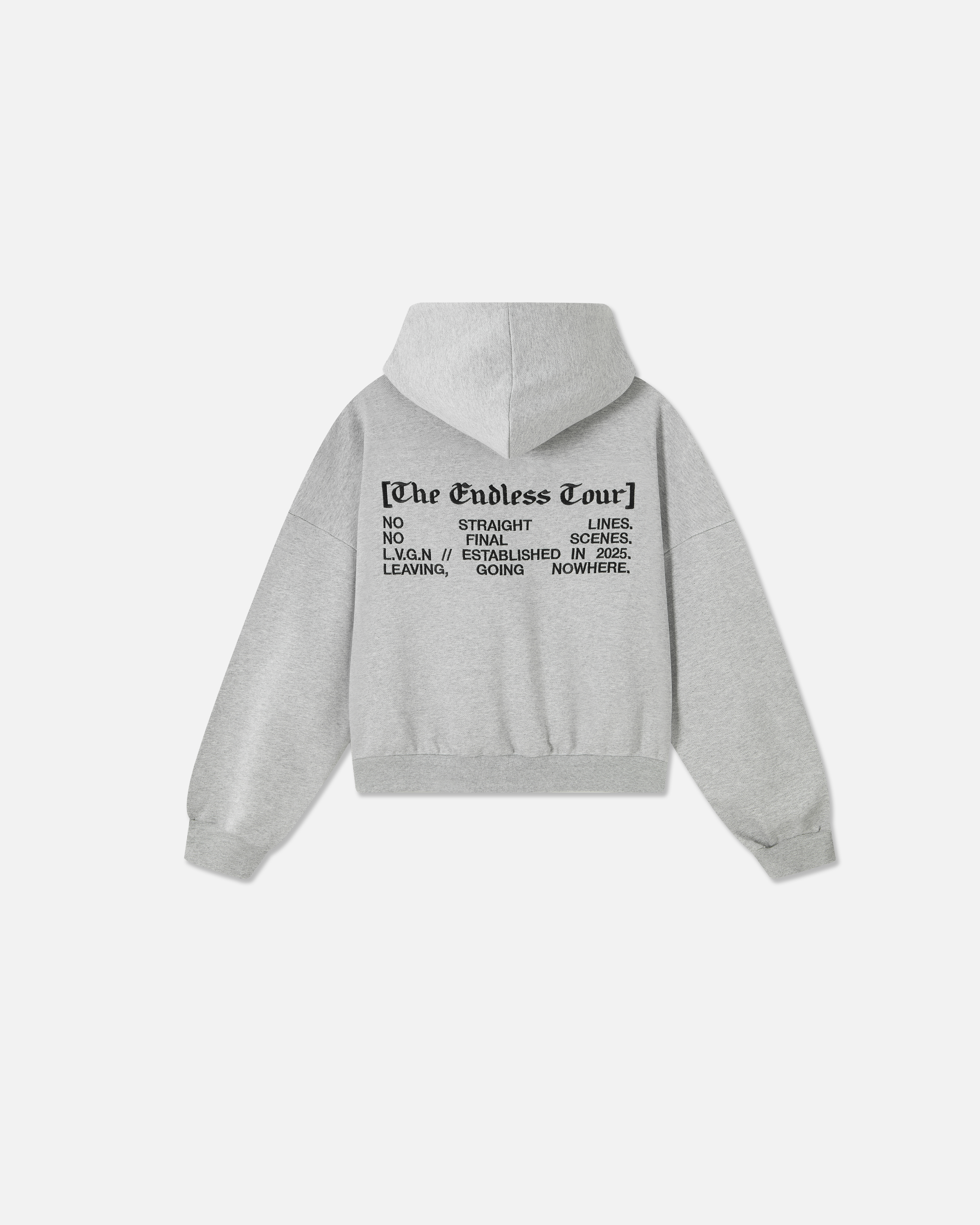 GREY ENDLESS HOODIE