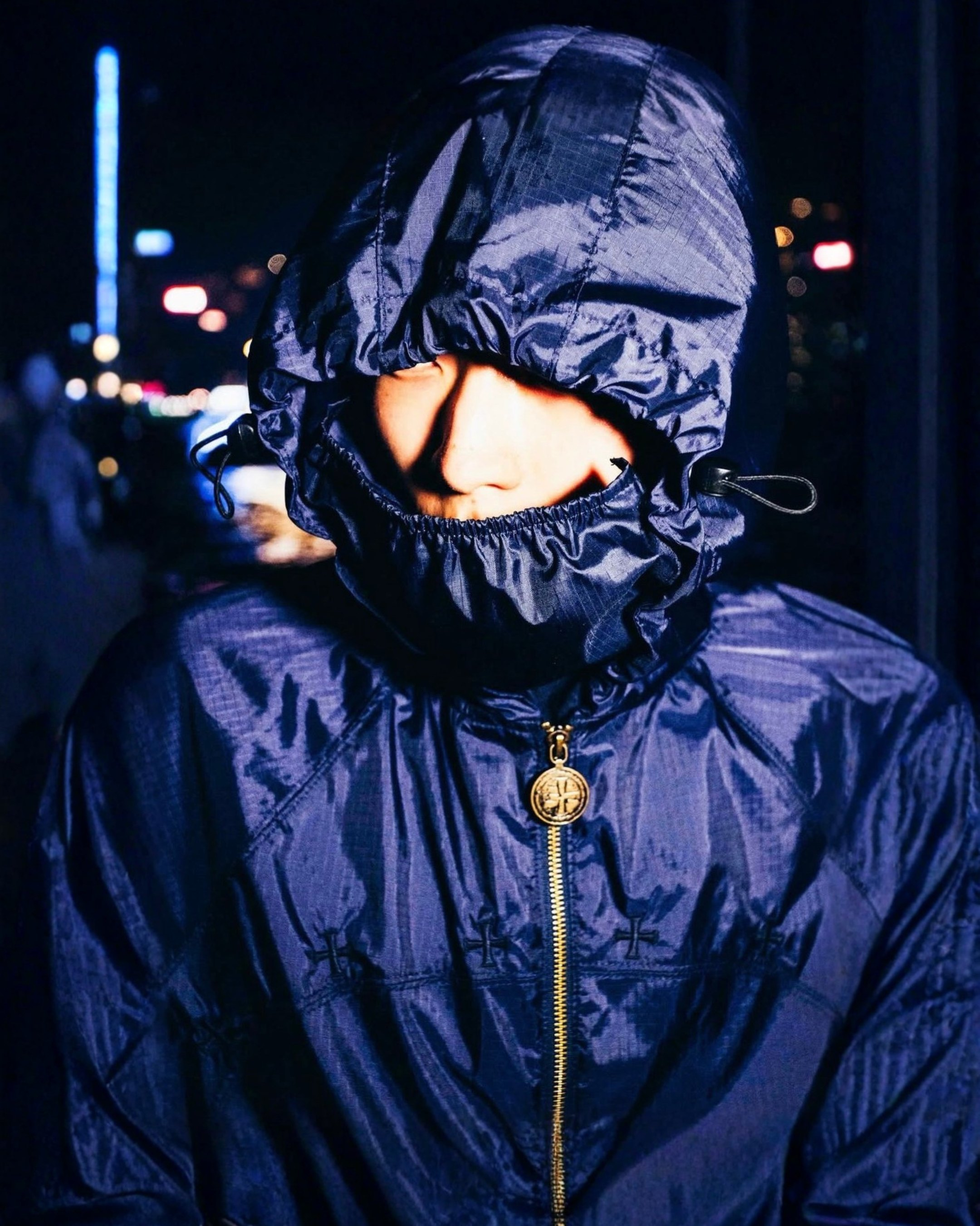 Navy Armour Windbreaker