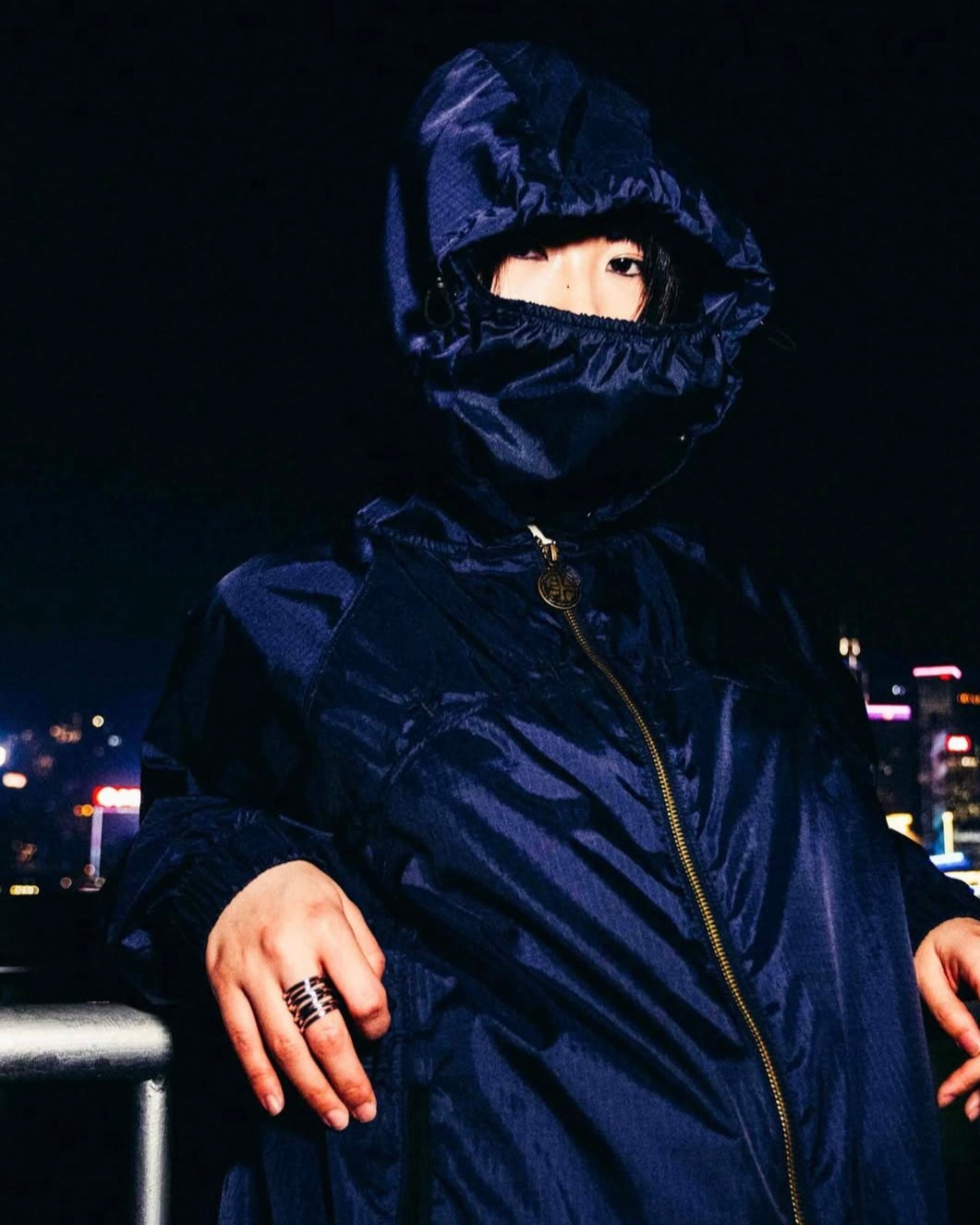 Navy Armour Windbreaker