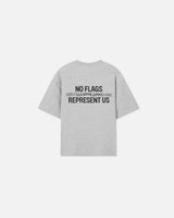 No Flags Grey Tee